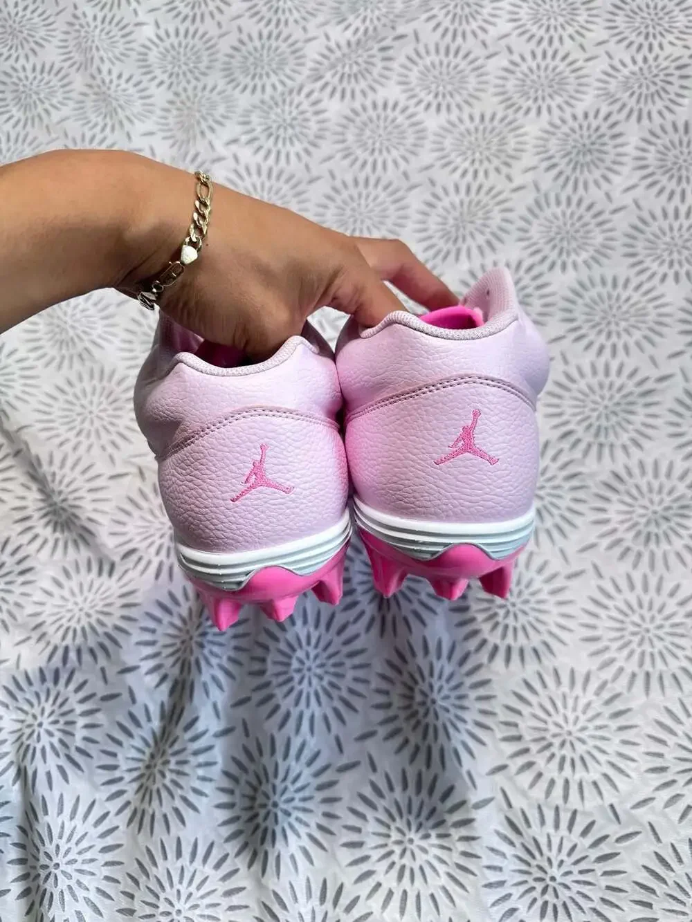 Jordan Stadium 90 Low TD Football Cleats Pink HQ0210-600 Men’s 13